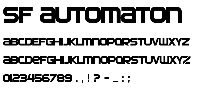 SF Automaton font